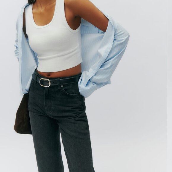 REFORMATION BRAND NEW WITH TAGS Abby High Rise Straight Jeans Size 25 - Picture 5 of 10